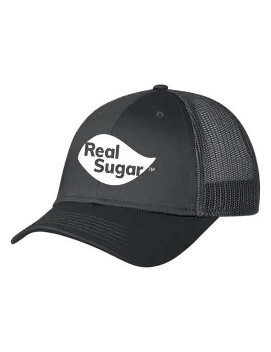 Charcoal Mesh Trucker Cap Snap Back w/Real Sugar Logo