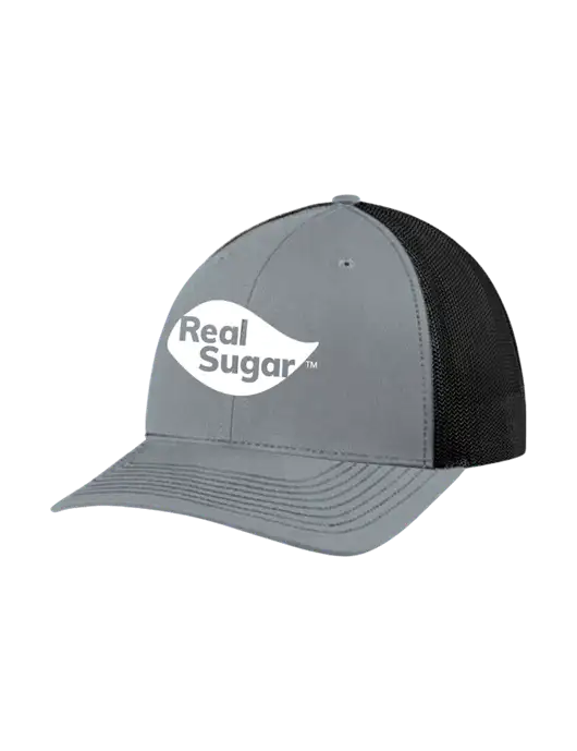 Richardson Adjustable Snapback Original 112 Trucker Cap Heather Grey w/Black Mesh w/Real Sugar Logo