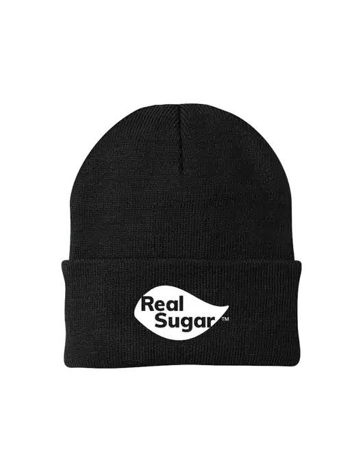 Black Knit Cap w/Real Sugar Logo