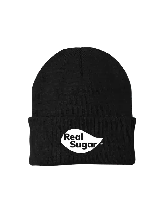 Black Knit Cap w/Real Sugar Logo