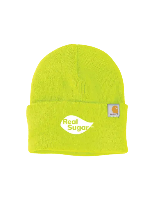 Carhartt Neon Lime Watch Cap 2.0 w/Real Sugar Logo