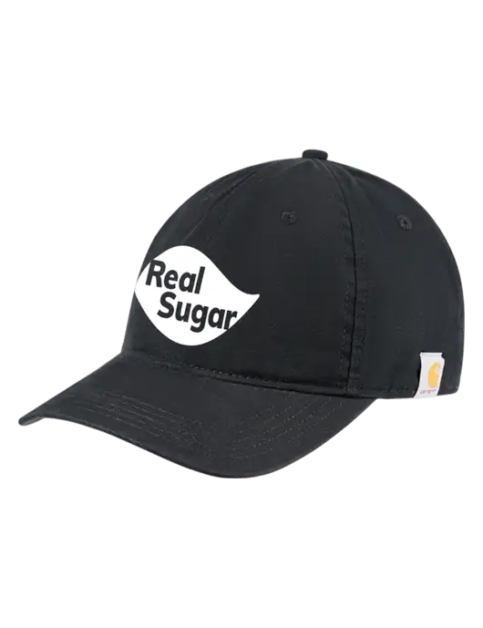 Carhartt Black Cotton Canvas Cap w/Real Sugar Logo