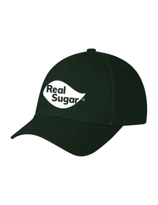 Dark Green Structured Cap Hook & Loop w/Real Sugar Logo