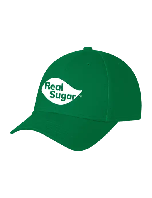 Kelly Green Structured Cap Hook & Loop w/Real Sugar Logo