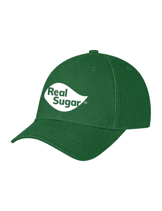 Kelly Green Structured Soft Snap Closure Hook & Loop Cap w/Real Sugar Logo