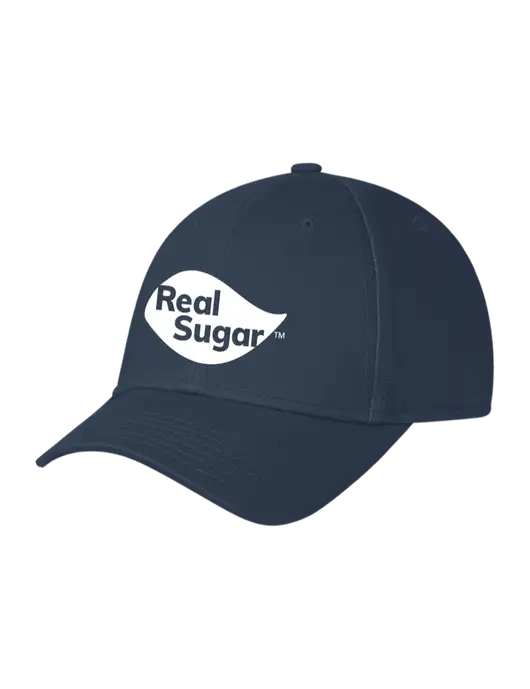 Navy Structured Cap Hook & Loop w/Real Sugar Logo