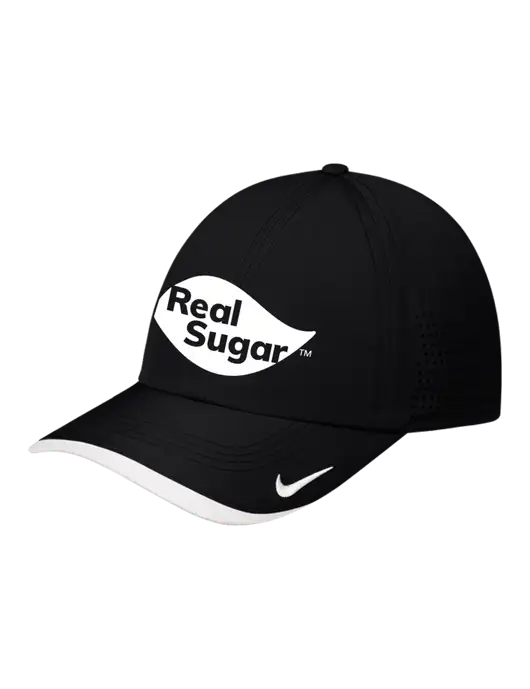 Nike Black/White Dri-FIT Perforated Performance Cap w/Real Sugar Logo