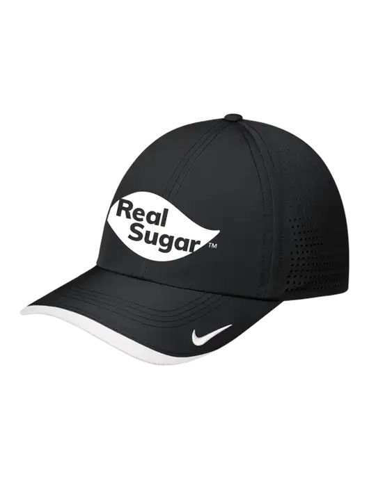 Nike Black/White Dri-FIT Perforated Performance Cap w/Real Sugar Logo