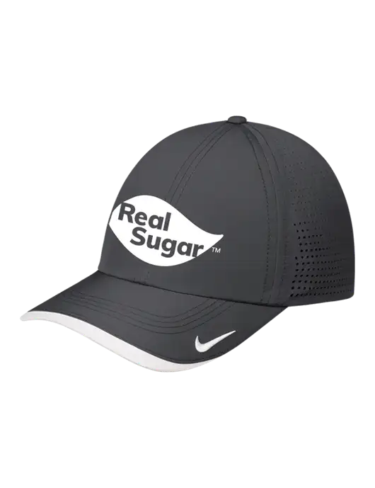 Nike Dark Grey/White Dri-FIT Perforated Performance Cap w/Real Sugar Logo