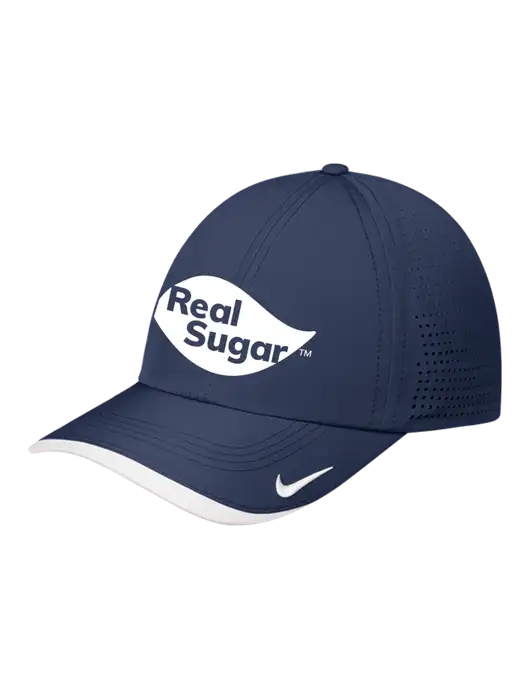 Nike Navy/White Dri-FIT Perforated Performance Cap w/Real Sugar Logo