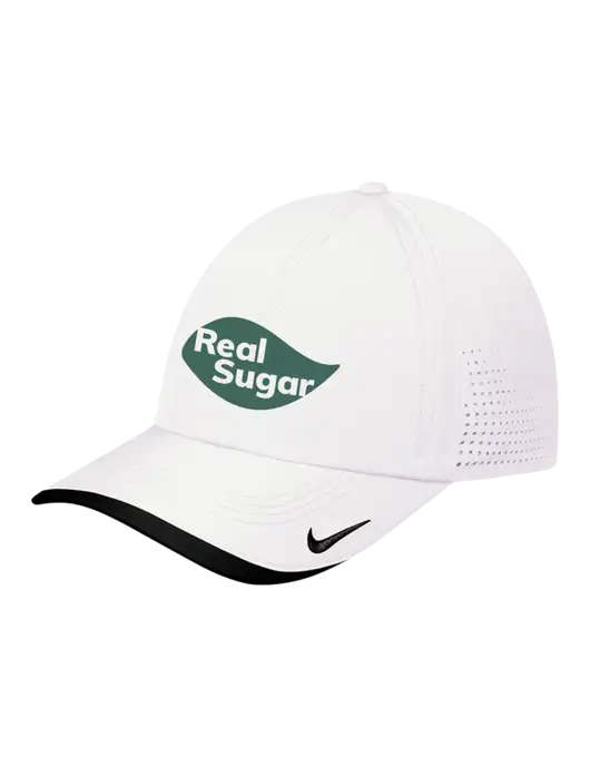 Nike White/Black Dri-FIT Perforated Performance Cap w/Real Sugar Logo
