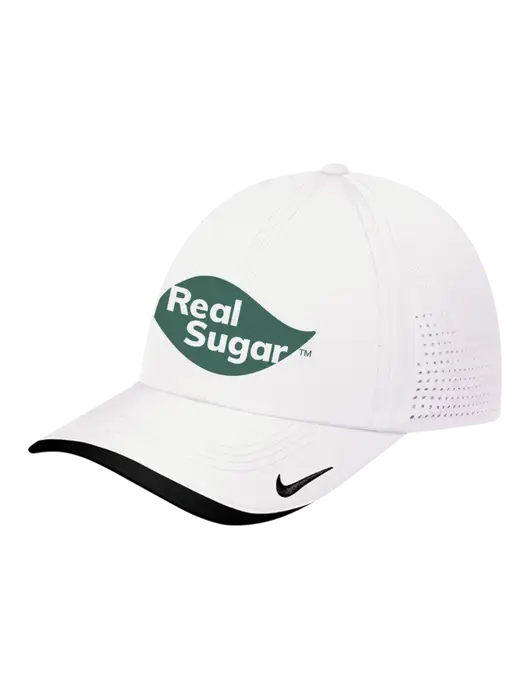 Nike White/Black Dri-FIT Perforated Performance Cap w/Real Sugar Logo