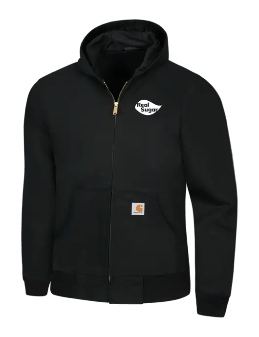 Carhartt Black Thermal Lined Duck Active Jacket w/Real Sugar Logo