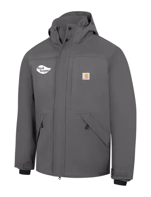 Carhartt Dark Grey Storm Defender Shoreline Jacket w/Real Sugar Logo