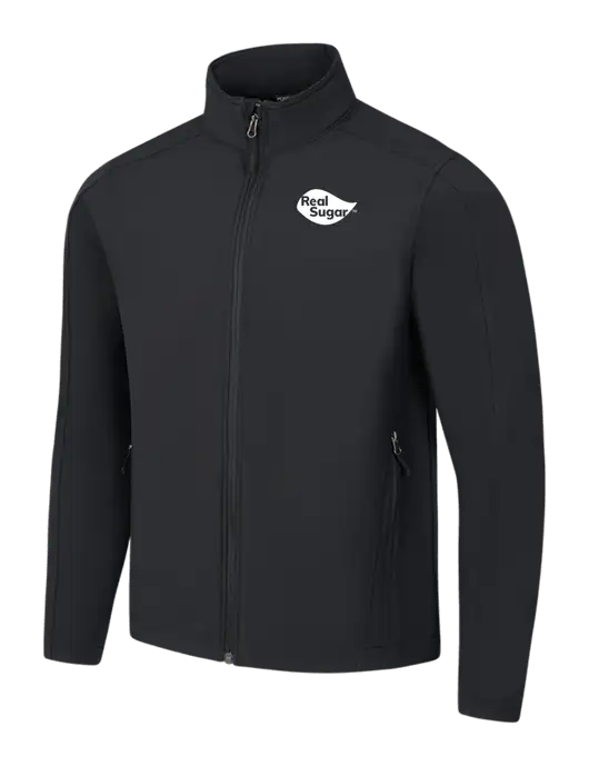 Black Core Soft Shell Jacket w/Real Sugar Logo