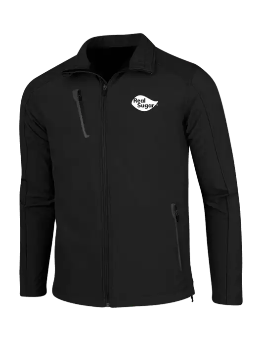 Black Welded Softshell Jacket w/Real Sugar Logo