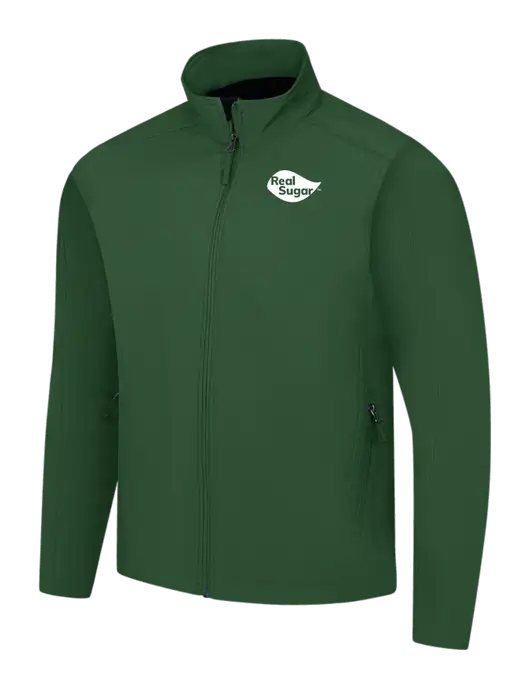 Dark Green Core Soft Shell Jacket w/Real Sugar Logo