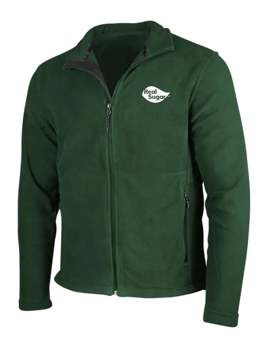 Dark Green Fleece Jacket w/Real Sugar Logo