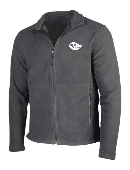 Dark Grey Fleece Jacket w/Real Sugar Logo
