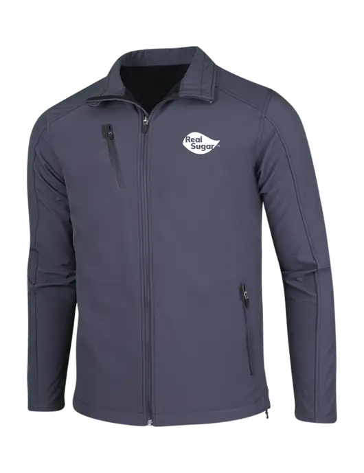 Dark Grey Welded Softshell Jacket w/Real Sugar Logo