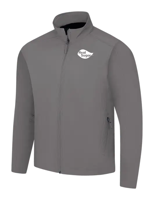Medium Grey Core Soft Shell Jacket w/Real Sugar Logo