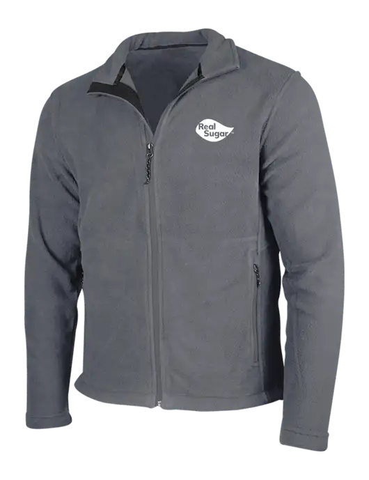 Medium Grey Fleece Jacket w/Real Sugar Logo