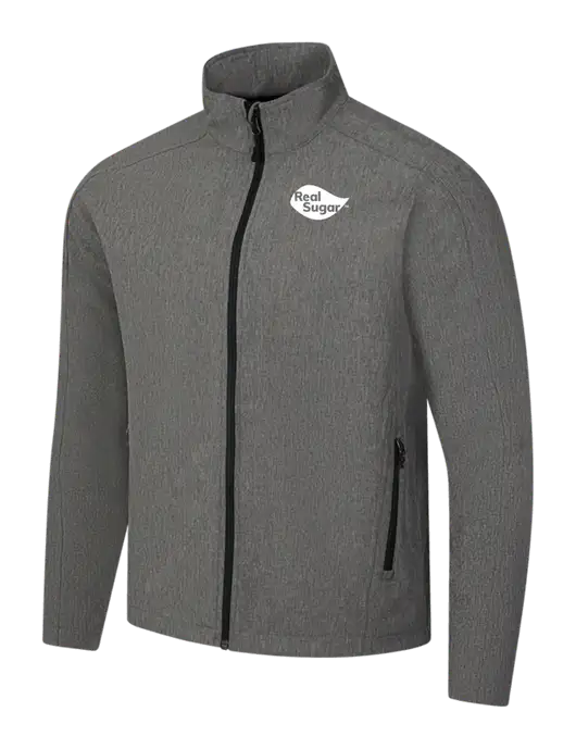 Medium Grey Heather Core Soft Shell Jacket w/Real Sugar Logo