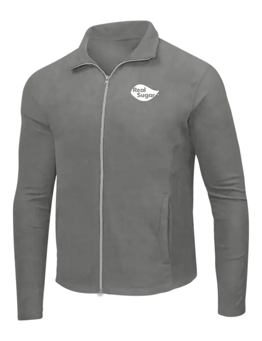 Medium Grey Microfleece Jacket w/Real Sugar Logo