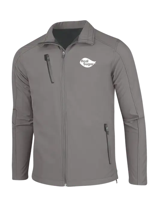 Medium Grey Welded Softshell Jacket w/Real Sugar Logo