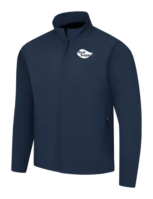 Navy Core Soft Shell Jacket w/Real Sugar Logo