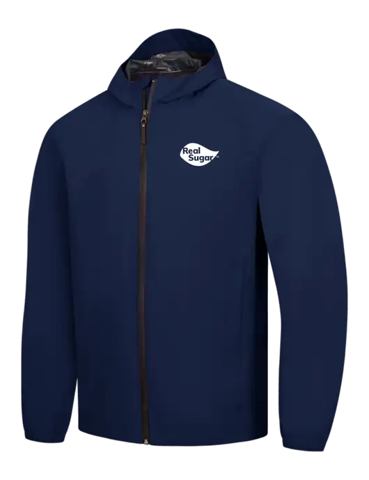 Navy Essential Rain Jacket w/Real Sugar Logo