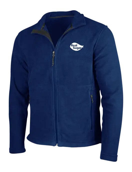 Navy Fleece Jacket w/Real Sugar Logo