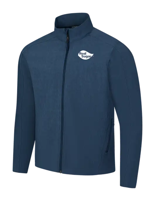 Navy Heather Core Soft Shell Jacket w/Real Sugar Logo