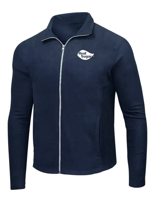 Navy Microfleece Jacket w/Real Sugar Logo