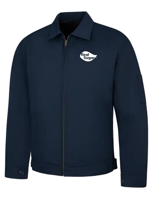 Red Kap Navy Slash Pocket Jacket w/Real Sugar Logo