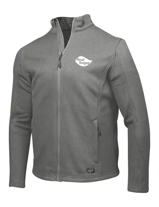 OGIO Medium Grey Grit Fleece Jacket w/Real Sugar Logo