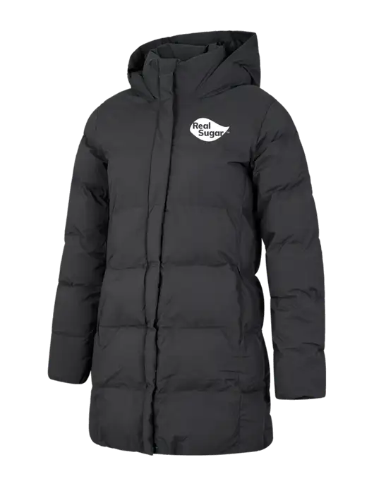Mercer+Mettle Womens Dark Grey Puffy Parka  w/Real Sugar Logo