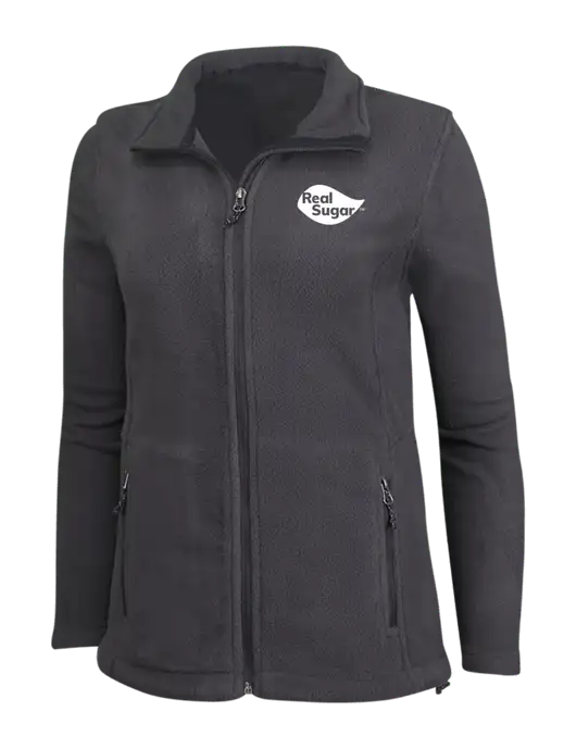 Womens Fleece Dark Grey Jacket w/Real Sugar Logo