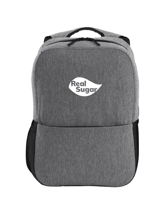 Access Square Laptop Graphite Heather/Black Backpack w/Real Sugar Logo