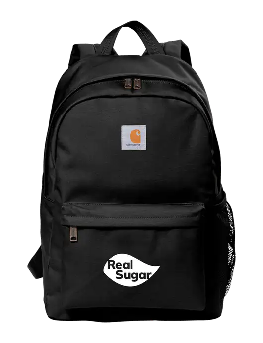 Carhartt Black Canvas Backpack w/Real Sugar Logo