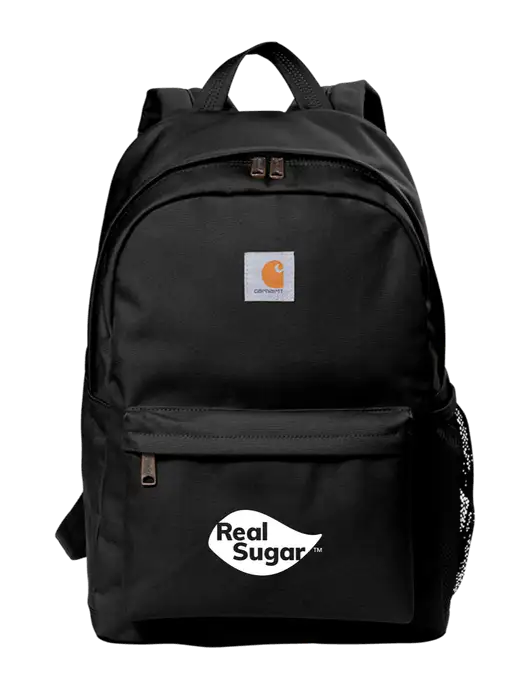 Carhartt Black Canvas Backpack w/Real Sugar Logo