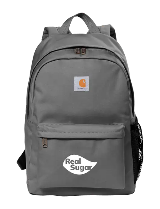 Carhartt Grey Canvas Backpack w/Real Sugar Logo