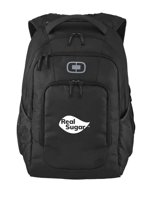 OGIO Black Logan Laptop Backpack
 w/Real Sugar Logo