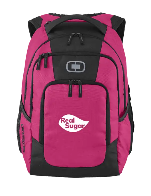 OGIO Flush Pink Logan Laptop Backpack
 w/Real Sugar Logo