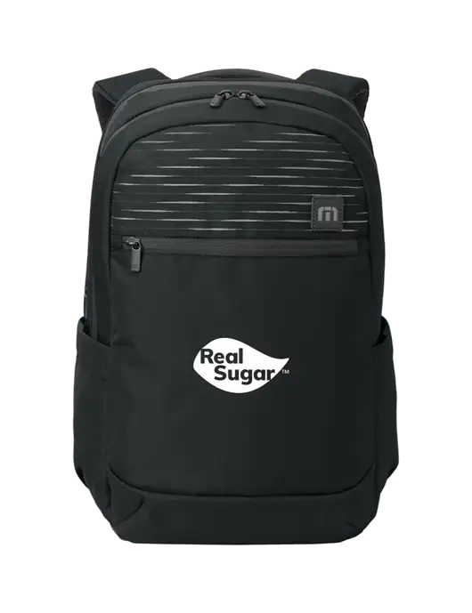 TravisMathew Black Approach Backpack w/Real Sugar Logo
