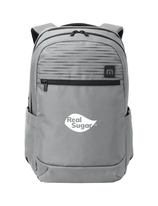 TravisMathew Light Grey Approach Backpack w/Real Sugar Logo