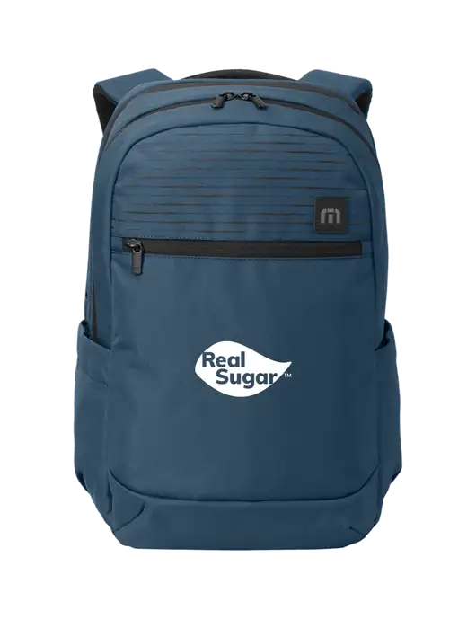 TravisMathew Light Navy Approach Backpack w/Real Sugar Logo