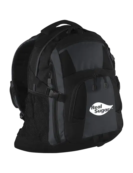 Urban Black/Grey/Black Laptop Backpack w/Real Sugar Logo