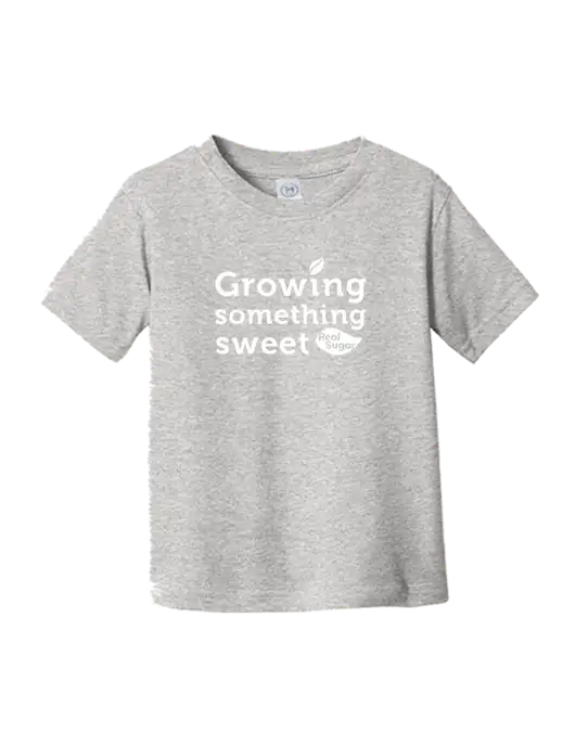 Rabbit Skins Light Grey Heather Toddler Fine Jersey Tee w/Growing Something Sweet Logo