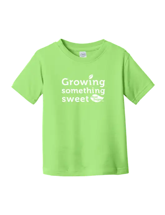 Rabbit Skins Key Lime Toddler Fine Jersey Tee w/Growing Something Sweet Logo